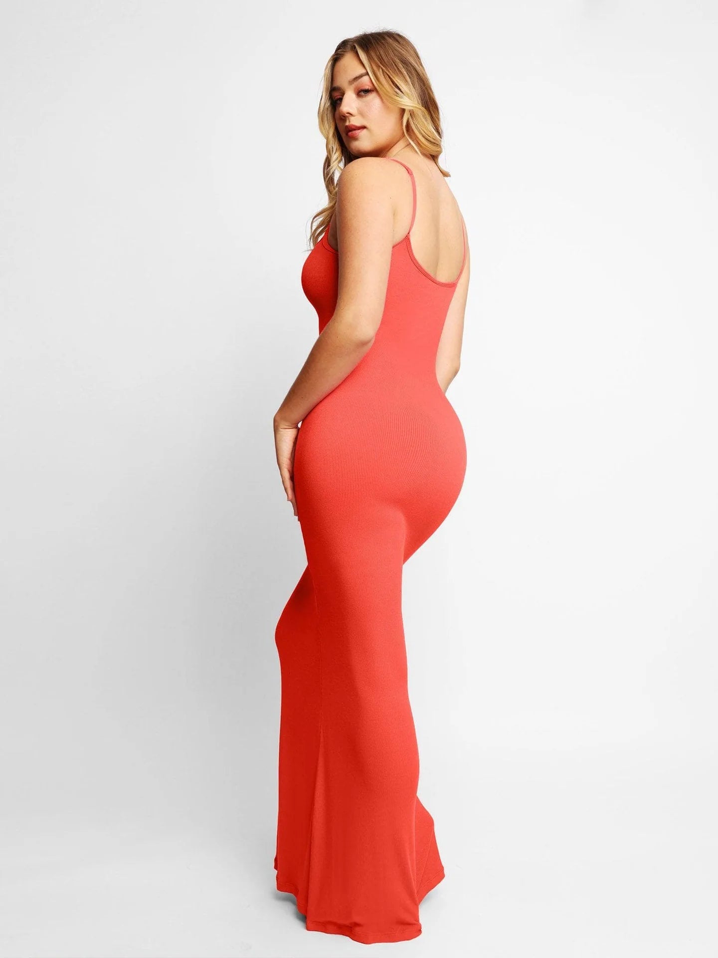 Vestido Conturvy Long Alças Finas com Modelador Interno - Frete Grátis